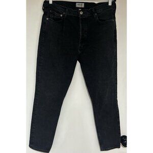 Agolde Nico Women’s Black High Rise Slim Jeans Button Fly Size 33